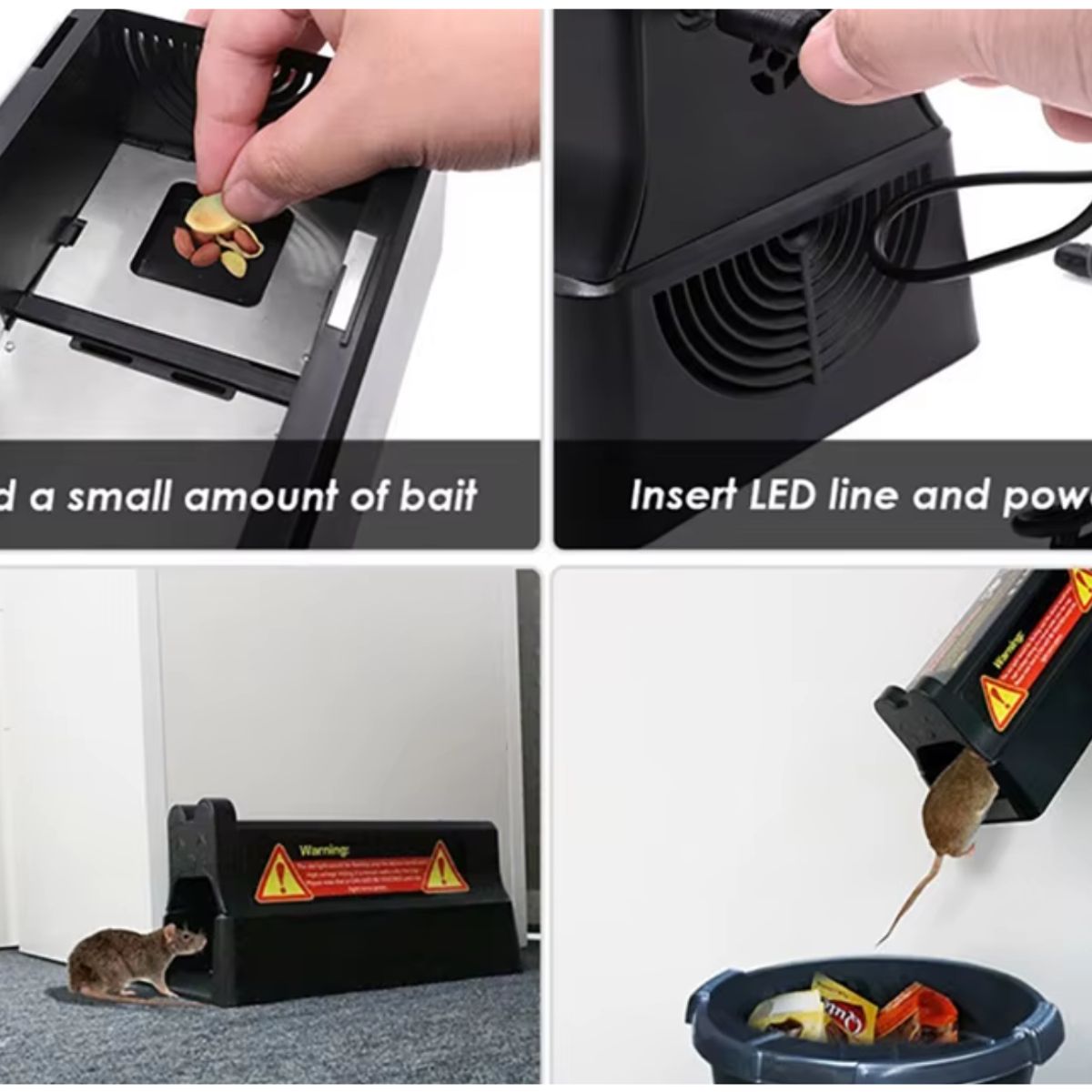 GENERICO - Trampa Eléctrica Recargable Para Roedores