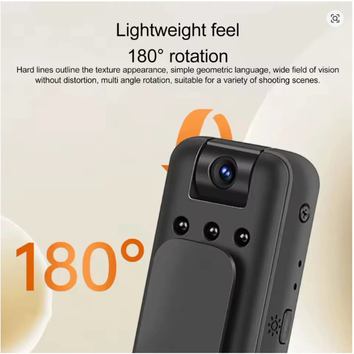 GENERICO - Cámara Espía Portátil 1080P con Clip Magnético y WiFi  Mini Grabadora Corporal con Visión Nocturna