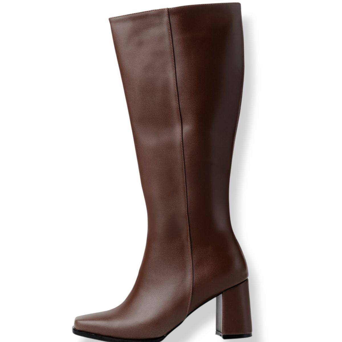 LB LIBBY CALZADOS Y ACCESORIOS - BOTAS ATENAS PUNTA CUADRADA COLOR MARRÓN - TACO 7