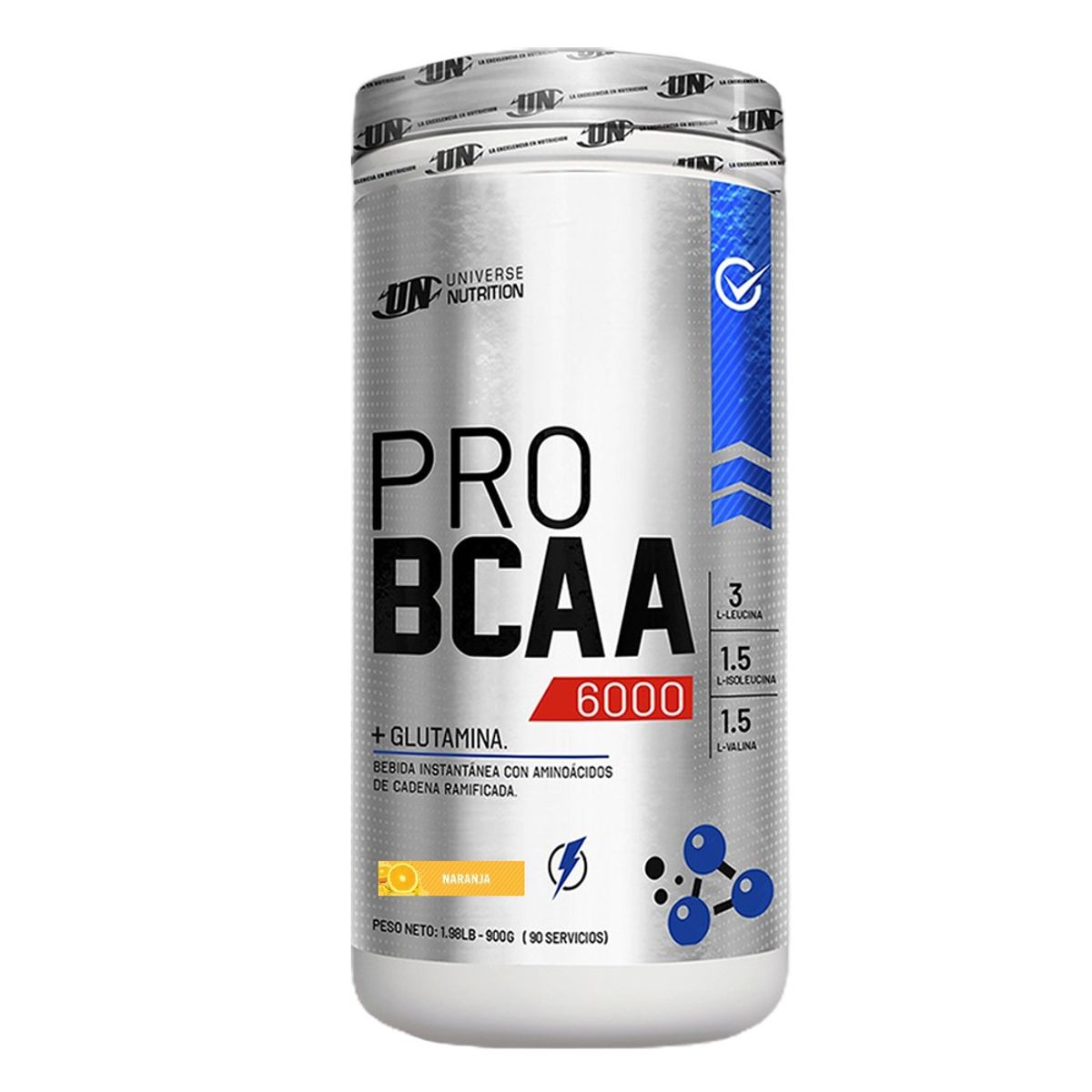 UNIVERSE NUTRITION - PRO BCAA 6000 1KG UNIVERSE NUTRITION NARANJA