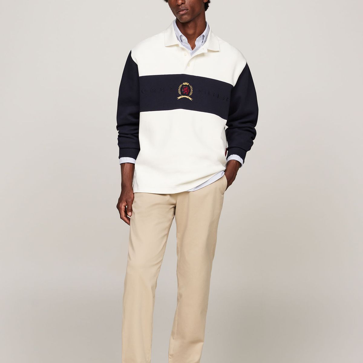 TOMMY HILFIGER - PANTALON HARLEM CHINO SATIN
