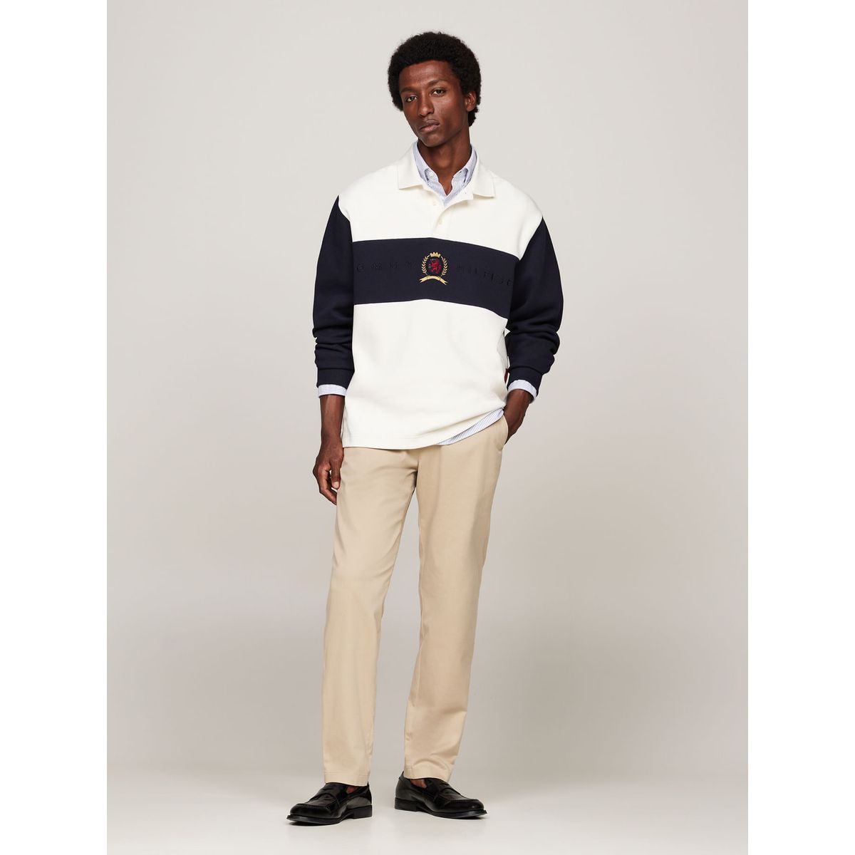 TOMMY HILFIGER - PANTALON HARLEM CHINO SATIN