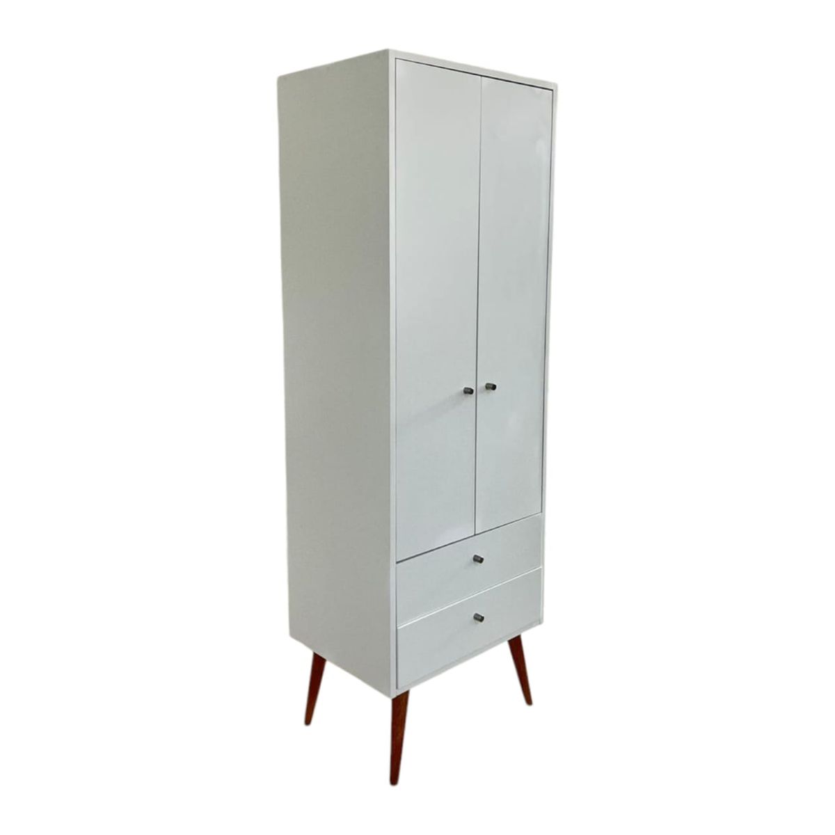 GENERICO - Ropero Kiut Compacto Funcional y Moderno en Melamina Blanca