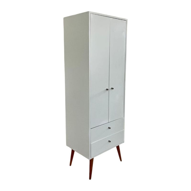 GENERICO - Ropero Kiut Compacto Funcional y Moderno en Melamina Blanca