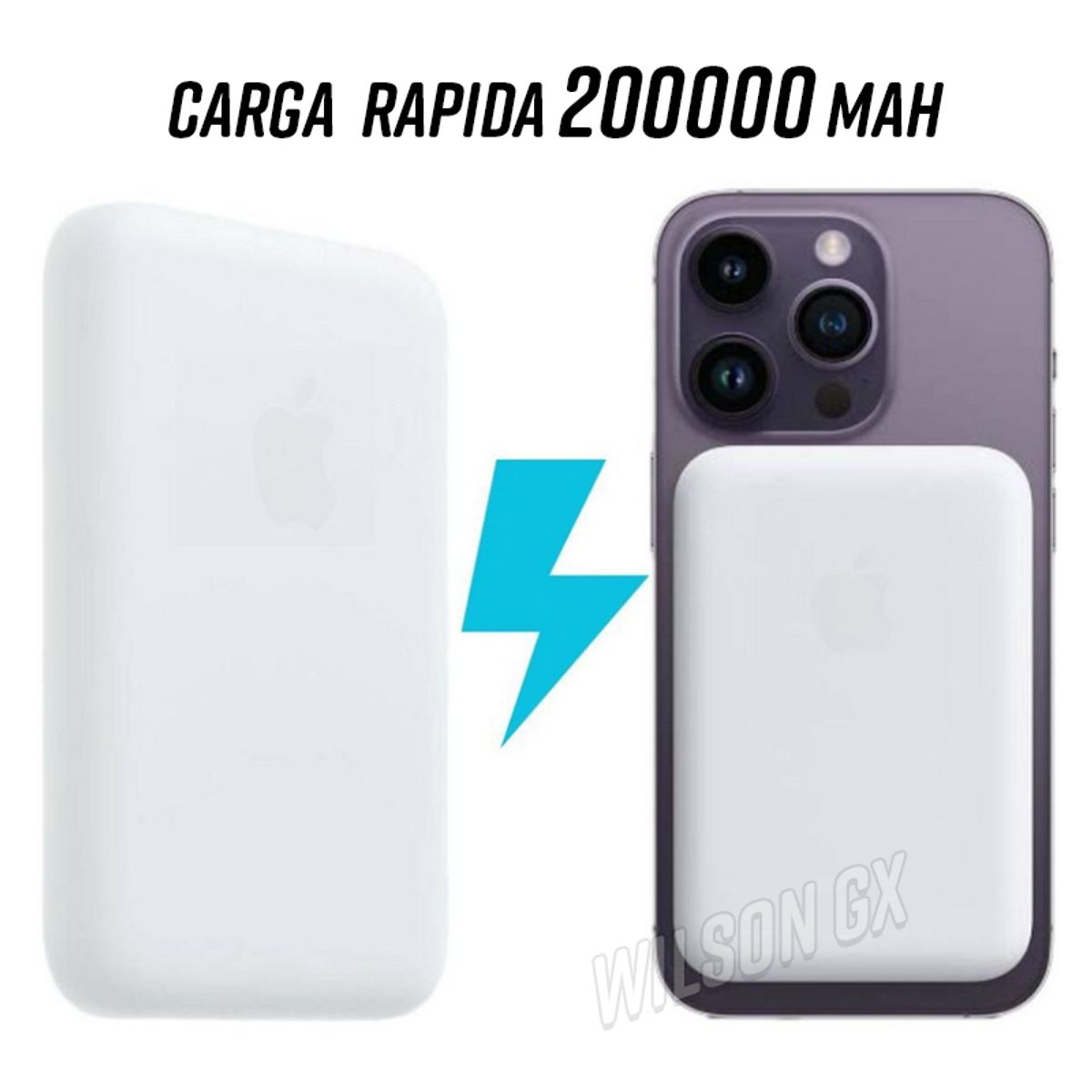 GENERICO - Cargador Inalámbrico Magnético 20000 mAh - Batería Estilo MagSafe