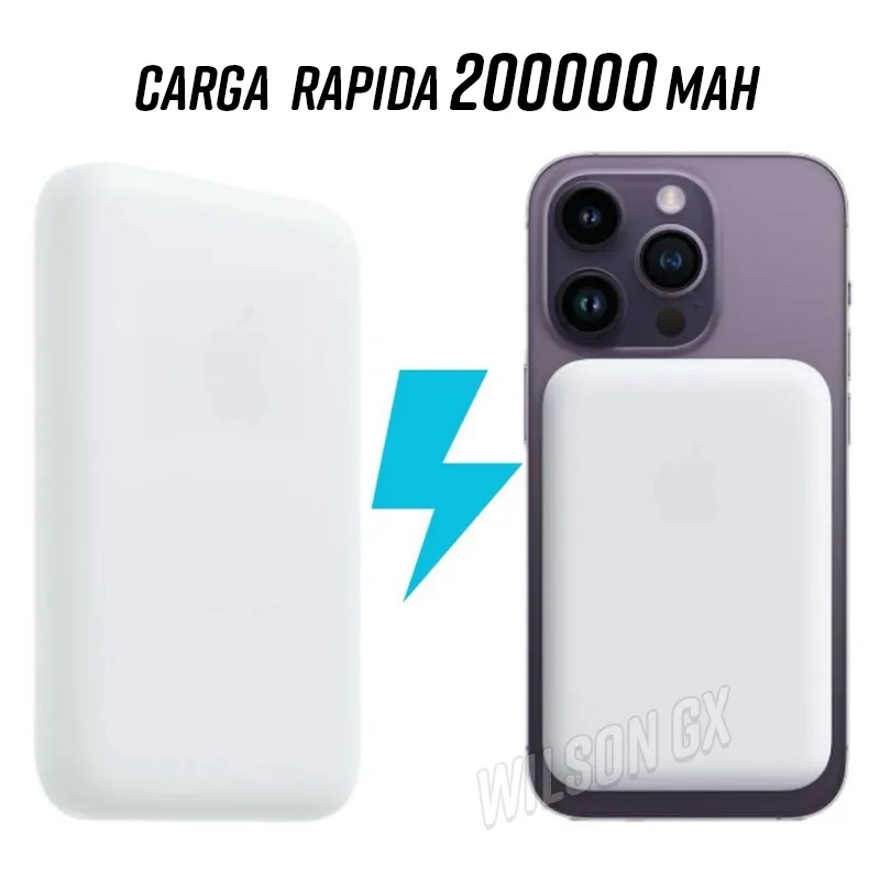 GENERICO - Cargador Inalámbrico Magnético 20000 mAh - Batería Estilo MagSafe