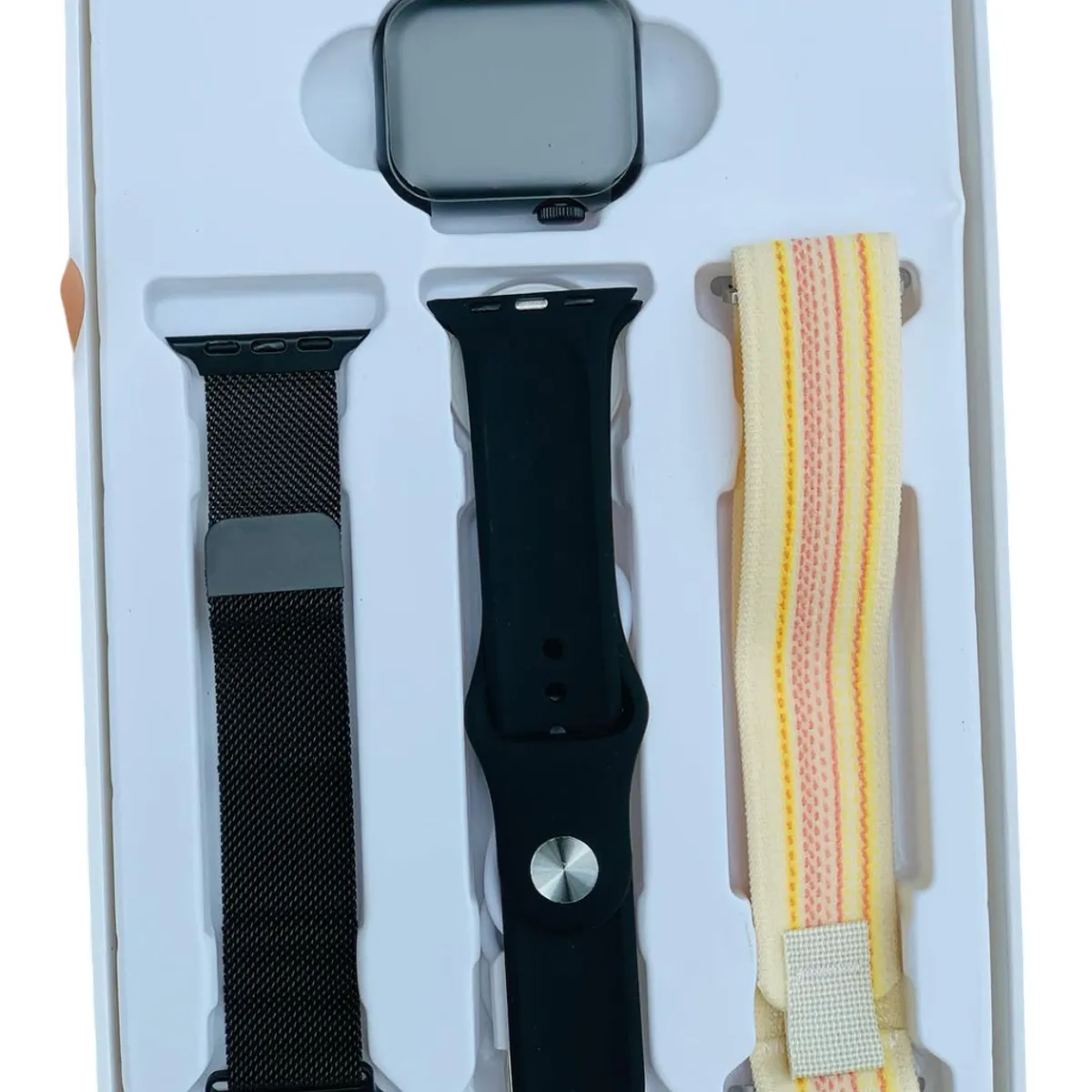 GENERICO - Smartwatch R9 mini pantalla AMOLED para mujeres - 3 Correas Negro