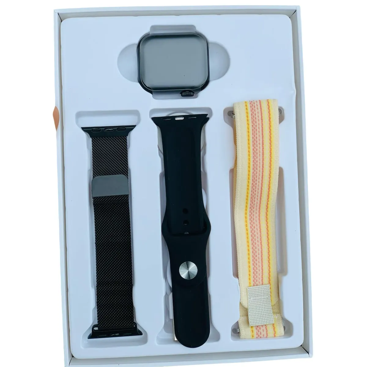 GENERICO - Smartwatch R9 mini pantalla AMOLED para mujeres - 3 Correas Negro