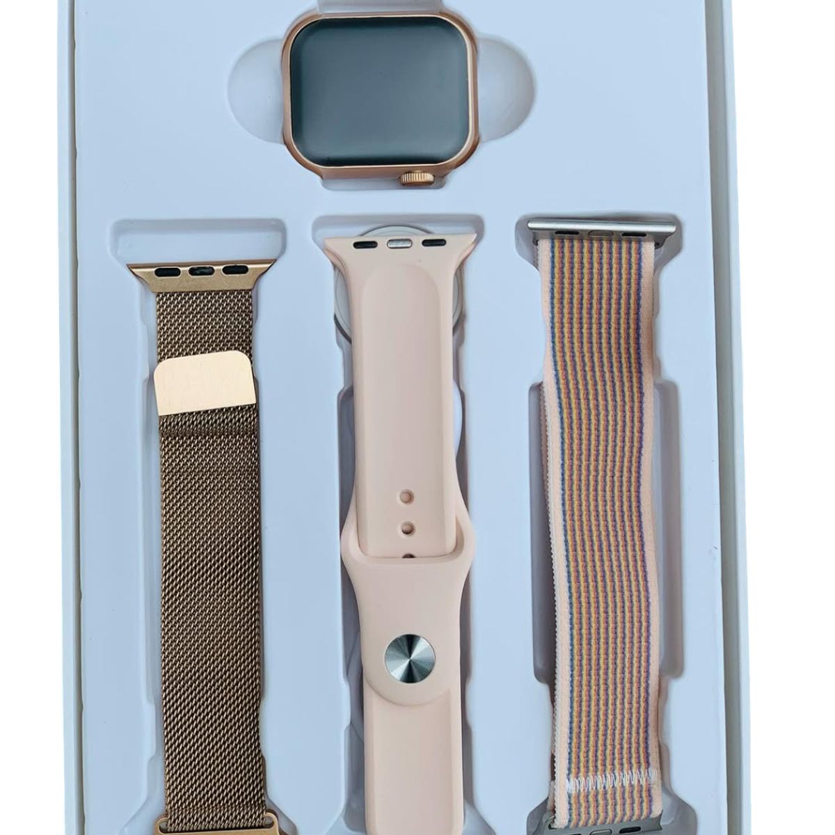 GENERICO - Smartwatch R9 mini pantalla AMOLED para mujeres - 3 Correas Rosado