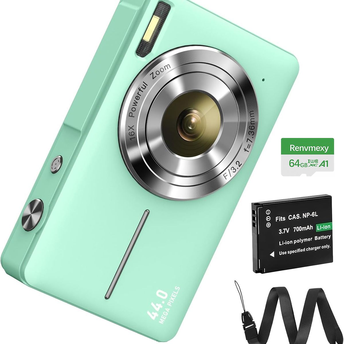 RENVMEXY - Regalo Original Cámara Verde 44MP + 64GB - Aventuras