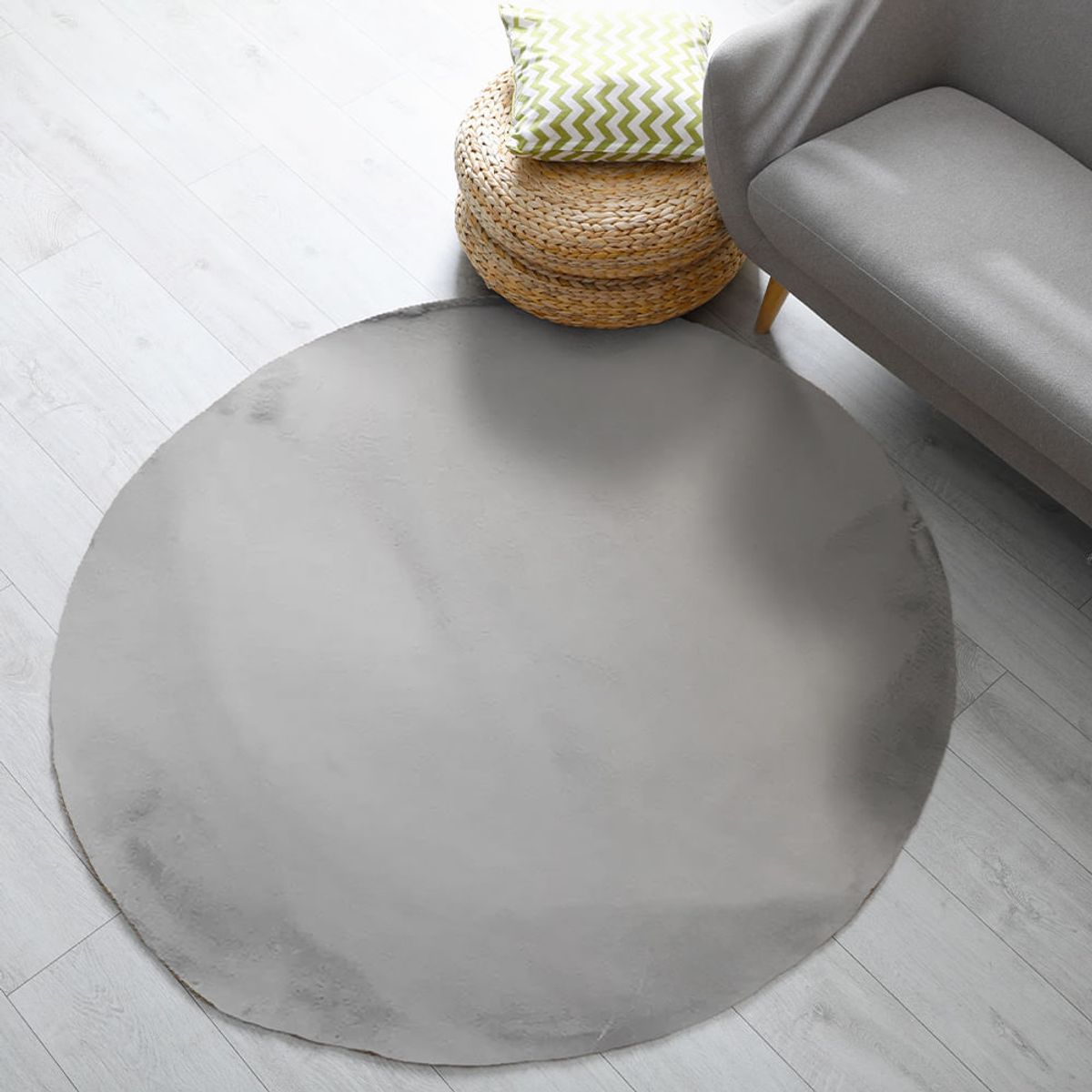 MULTITOP - Alfombra Katrina 160 X 160 Gris Plata