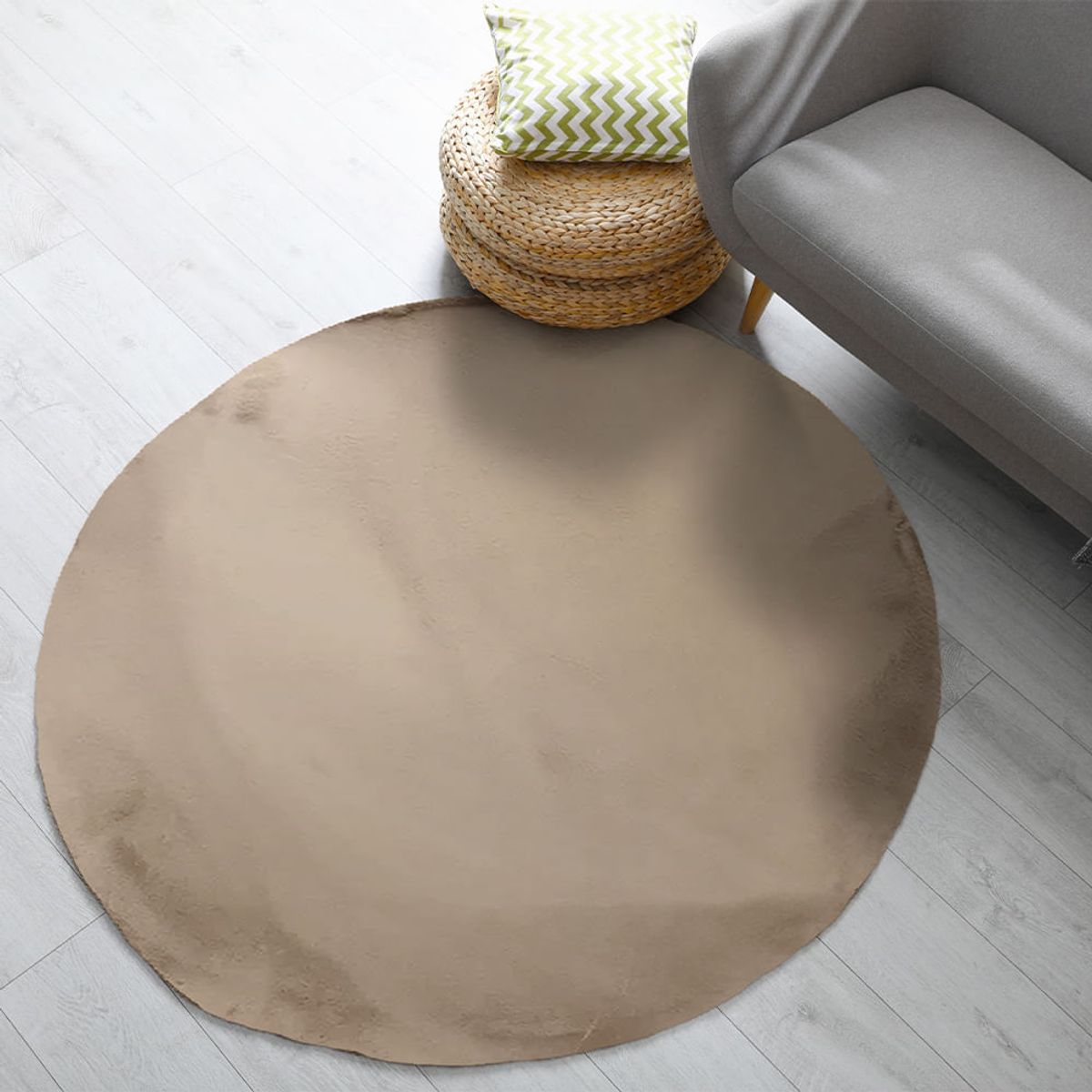 MULTITOP - Alfombra Katrina 160 x 160cm Beige