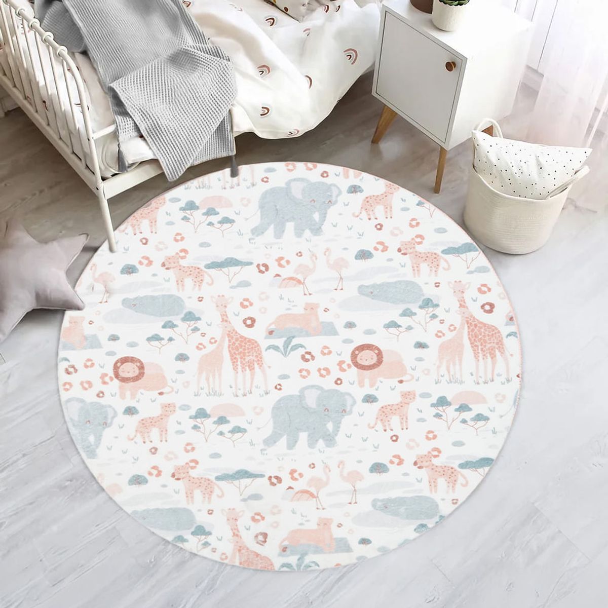 MULTITOP - Alfombra Safari 100 x 100cm Multicolor