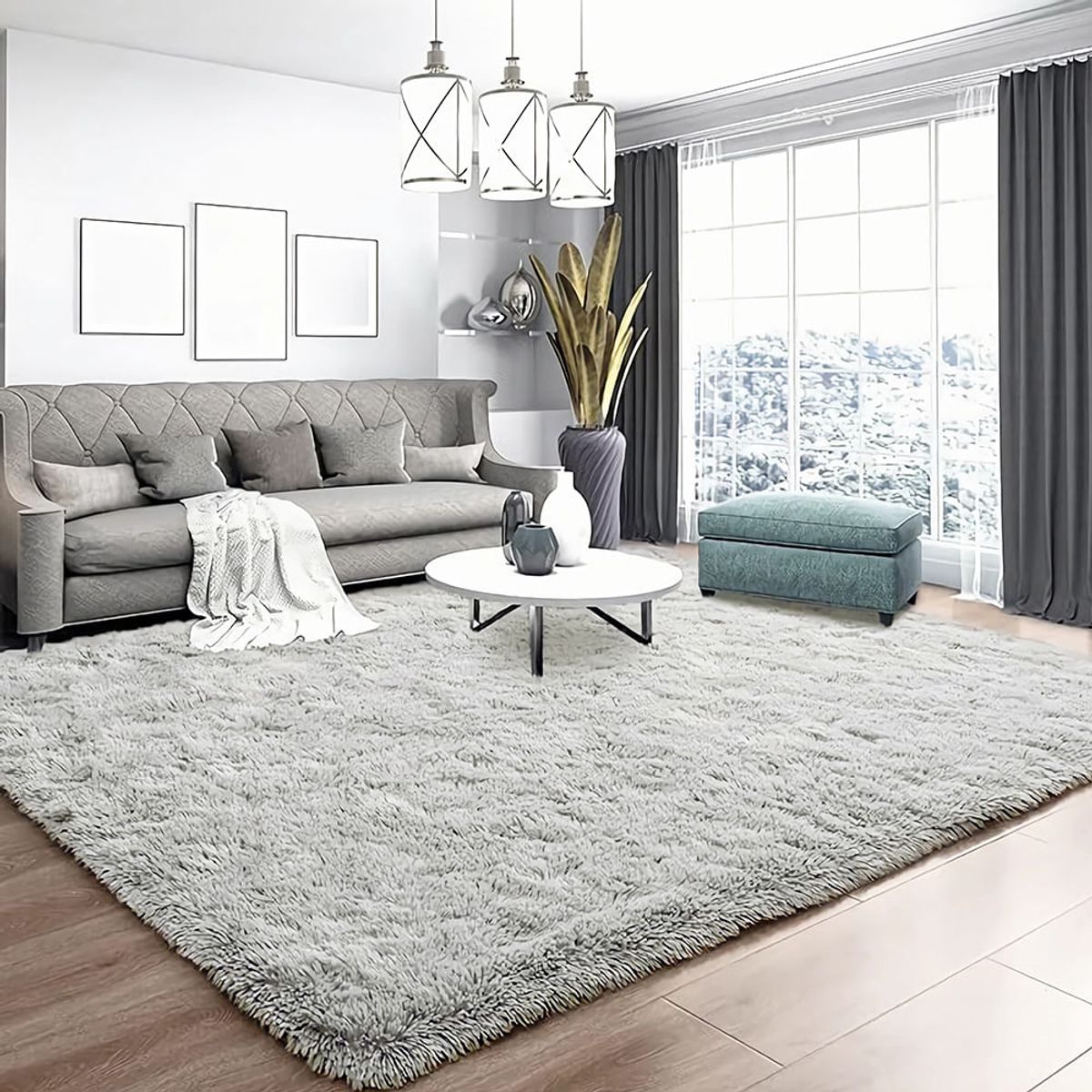 MULTITOP - Alfombra Eliot 200 X 300cm Gris Plata