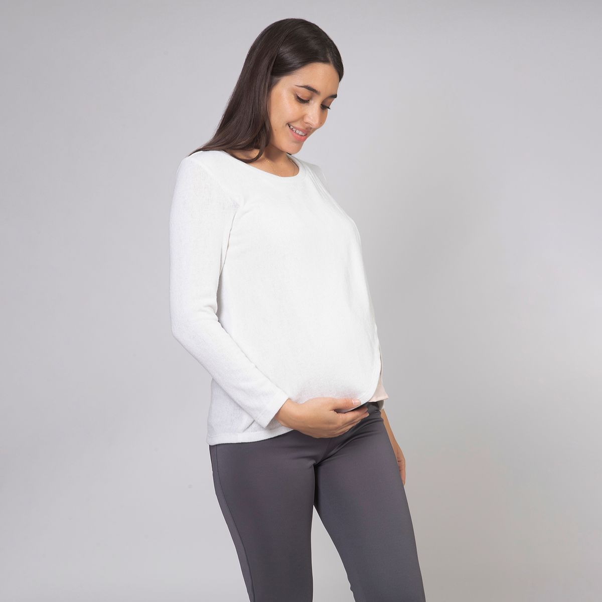 VALESKA - Polo de lactancia fiore perla