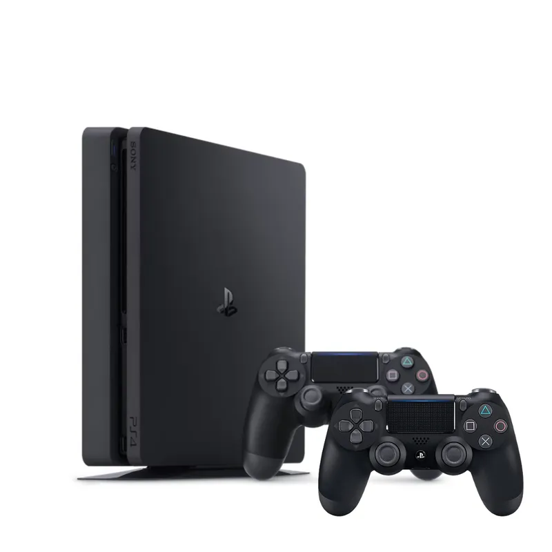 SONY - Consola Ps4 SLIM 1TB NEGRO +2 DUALSHOCK reacondicionada