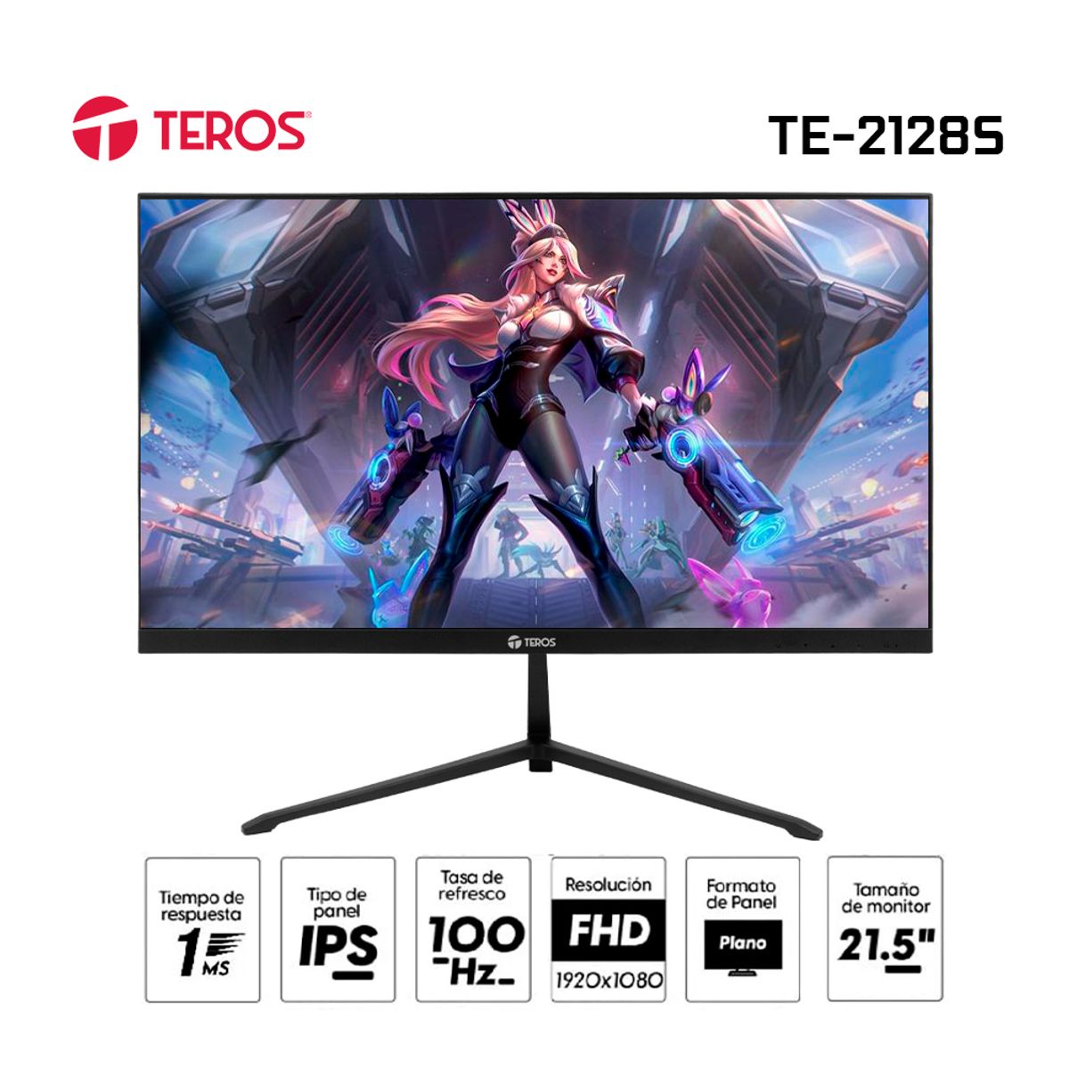TEROS - Monitor Teros TE-2128S 21.5 IPS 100Hz/ FHD/ HDMI/ VGA VESA FREESYNC