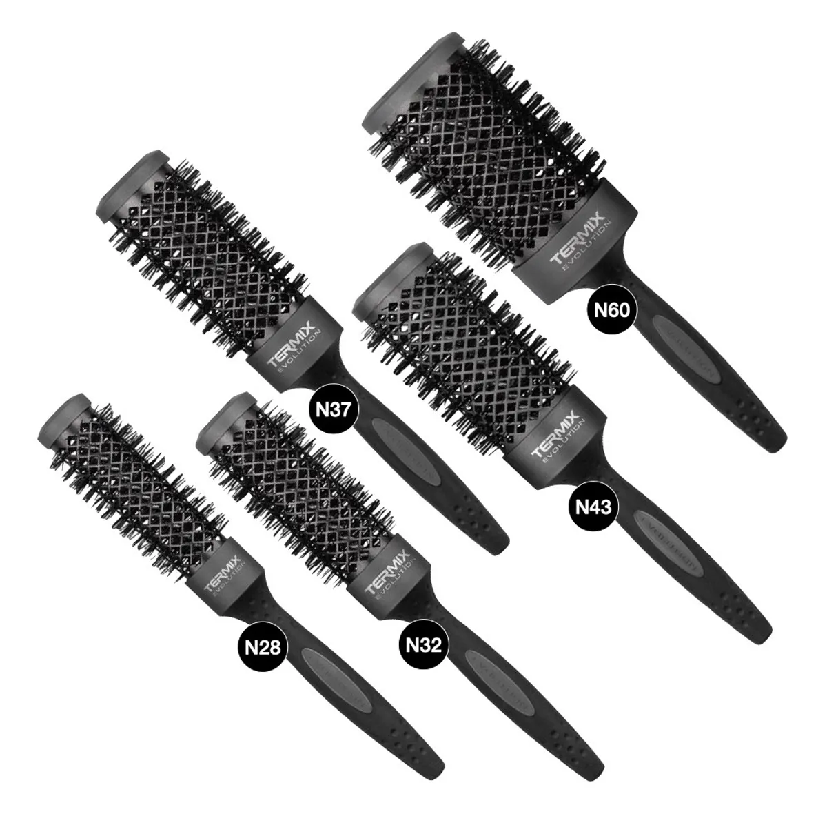 TERMIX - NECESER X5 CEPILLOS DE CABELLO TERMICOS EVOL PLUS DIAMETROS GRANDES