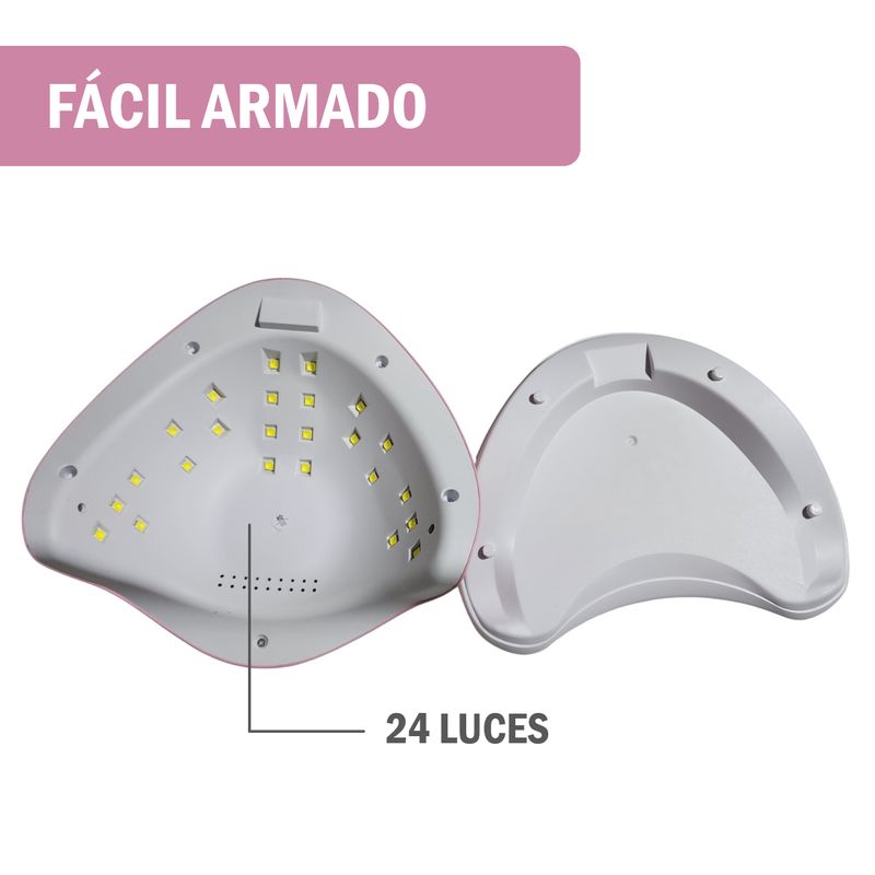 GENERICO - Lámpara Led Uv Profesional Secador Uñas de 48w Manicure