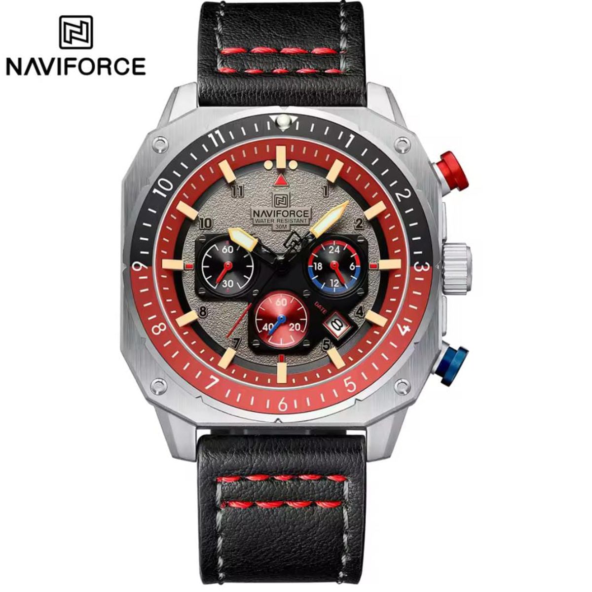 NAVIFORCE - Naviforce Negro Rojo NF8057