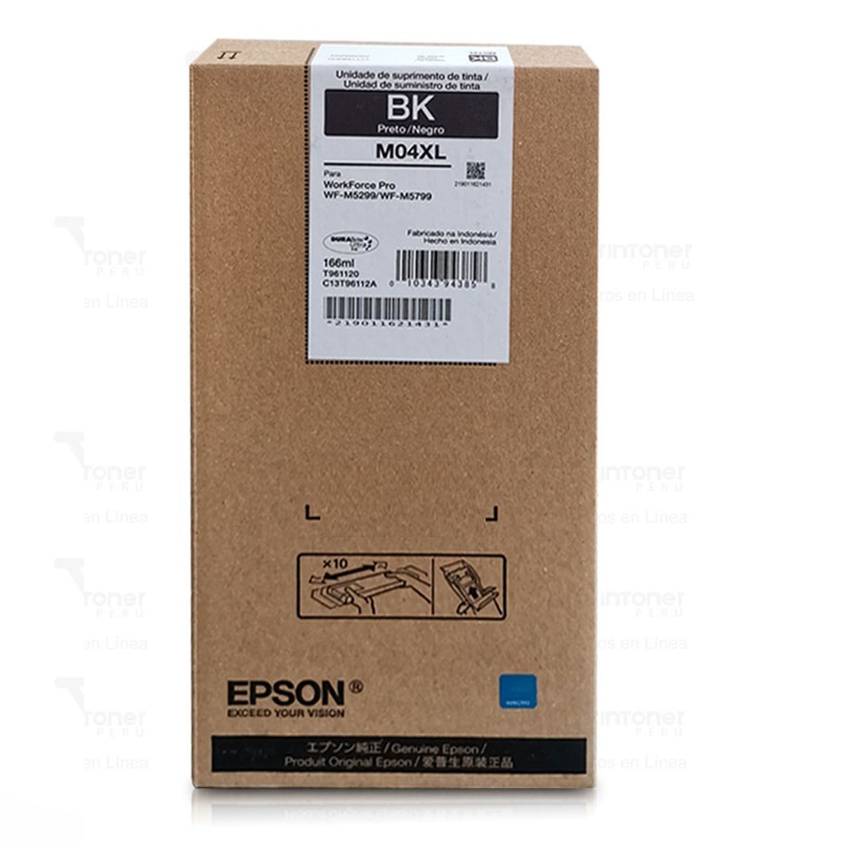EPSON - Tinta Epson T961 Negro M04XL T961120 - 166ml