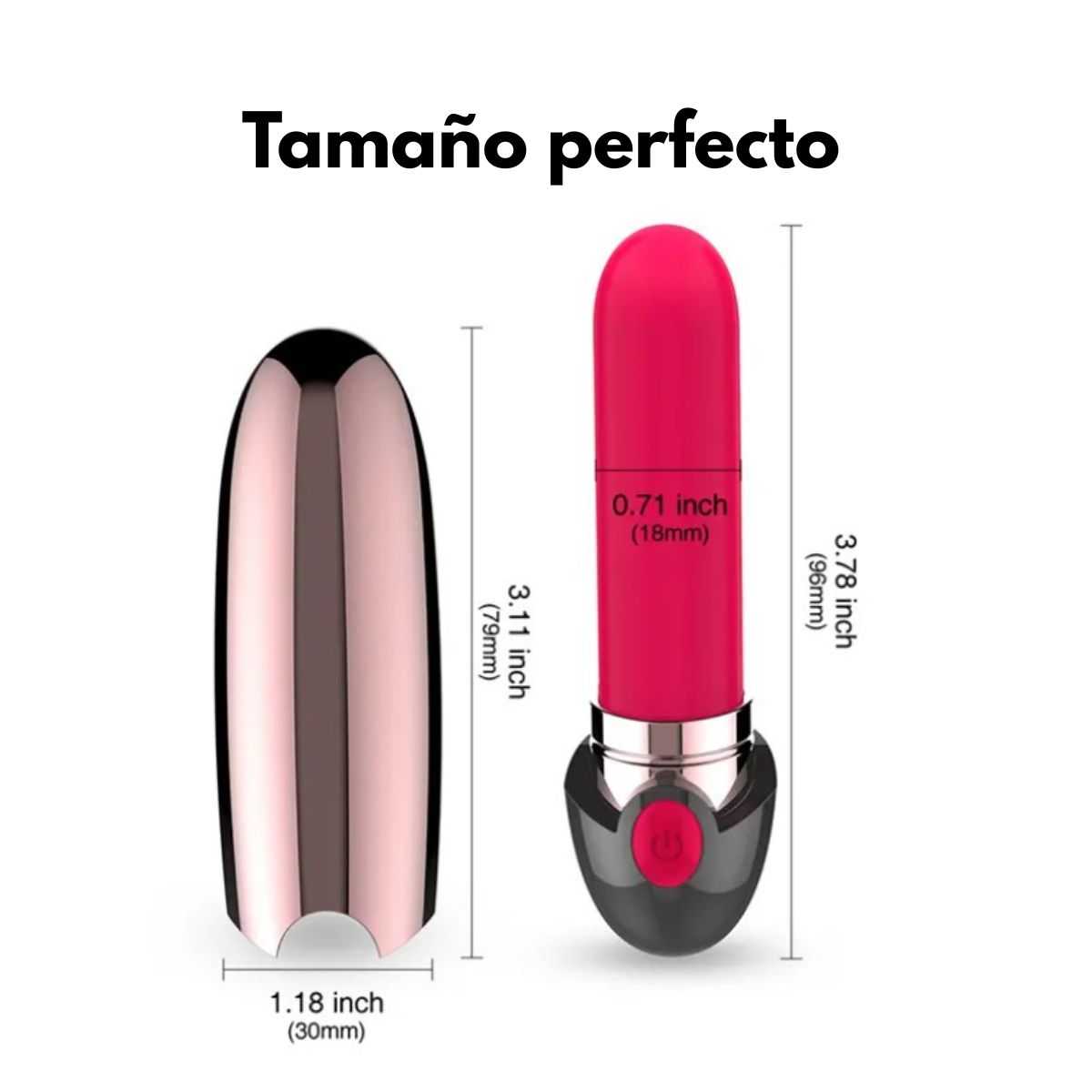 GENERICO - Mini lápiz labial vibrador - rosado