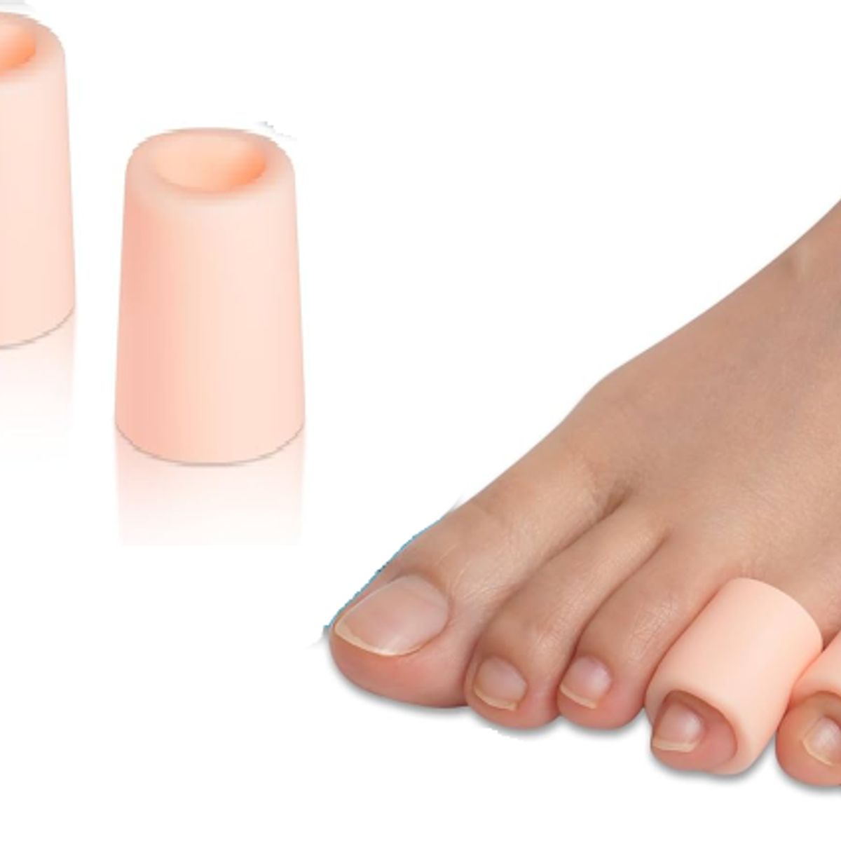 GENERICO - Almohadilla ortopedica en gel de silicona tubitos x2