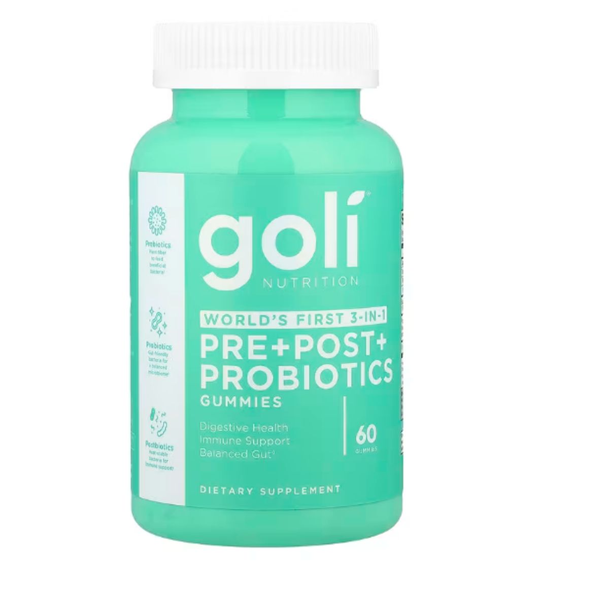 GOLI NUTRITION - Goli Nutrition 3 en1:Prebióticos, Probióticos y Postbióticos - 60und