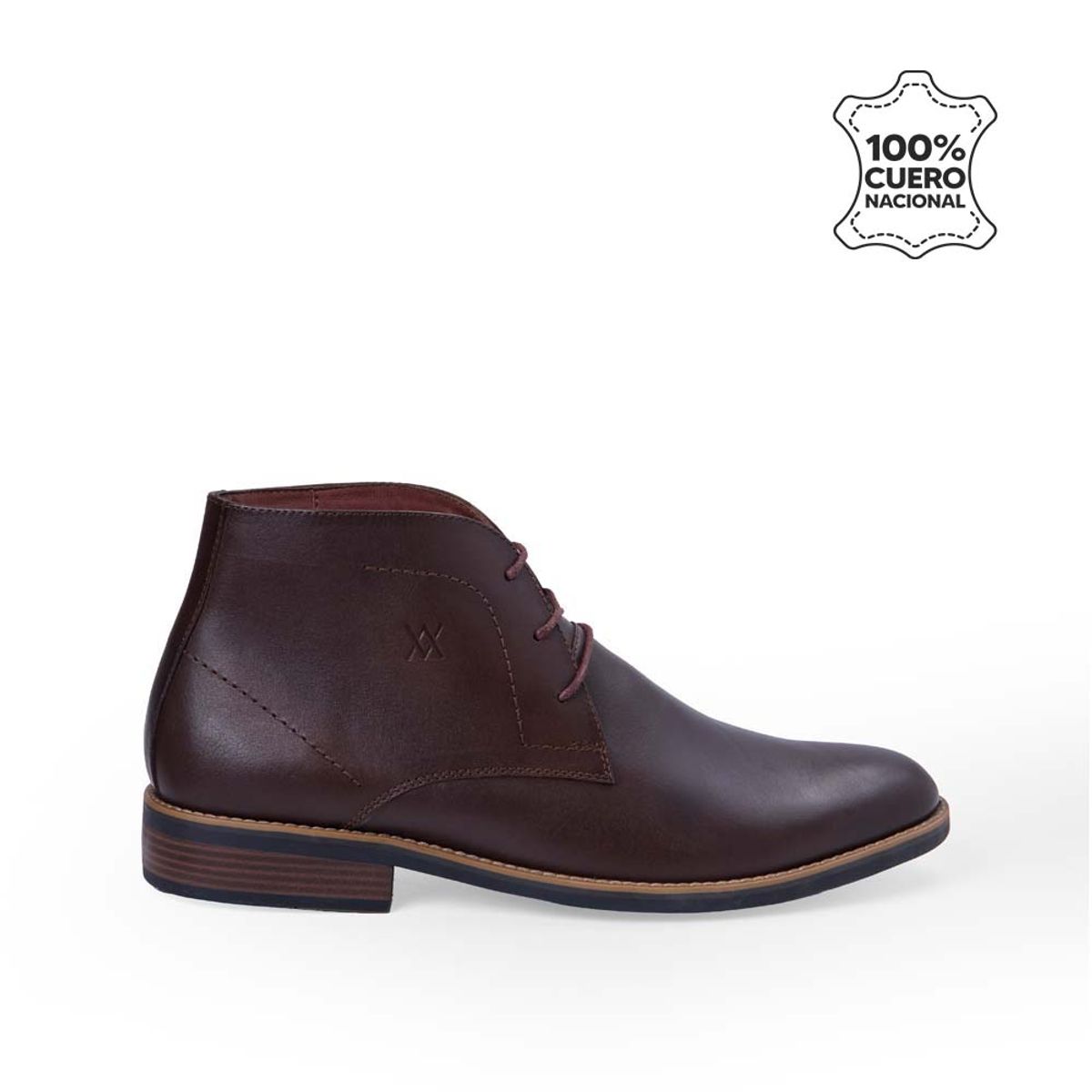 VIALE - Botín Derby Casual ANGELO-2532 MARRON Viale Homme Cuero