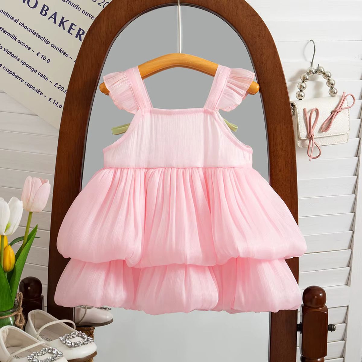 GENERICO - VESTIDO PARA NIÑA CON TIRANTES