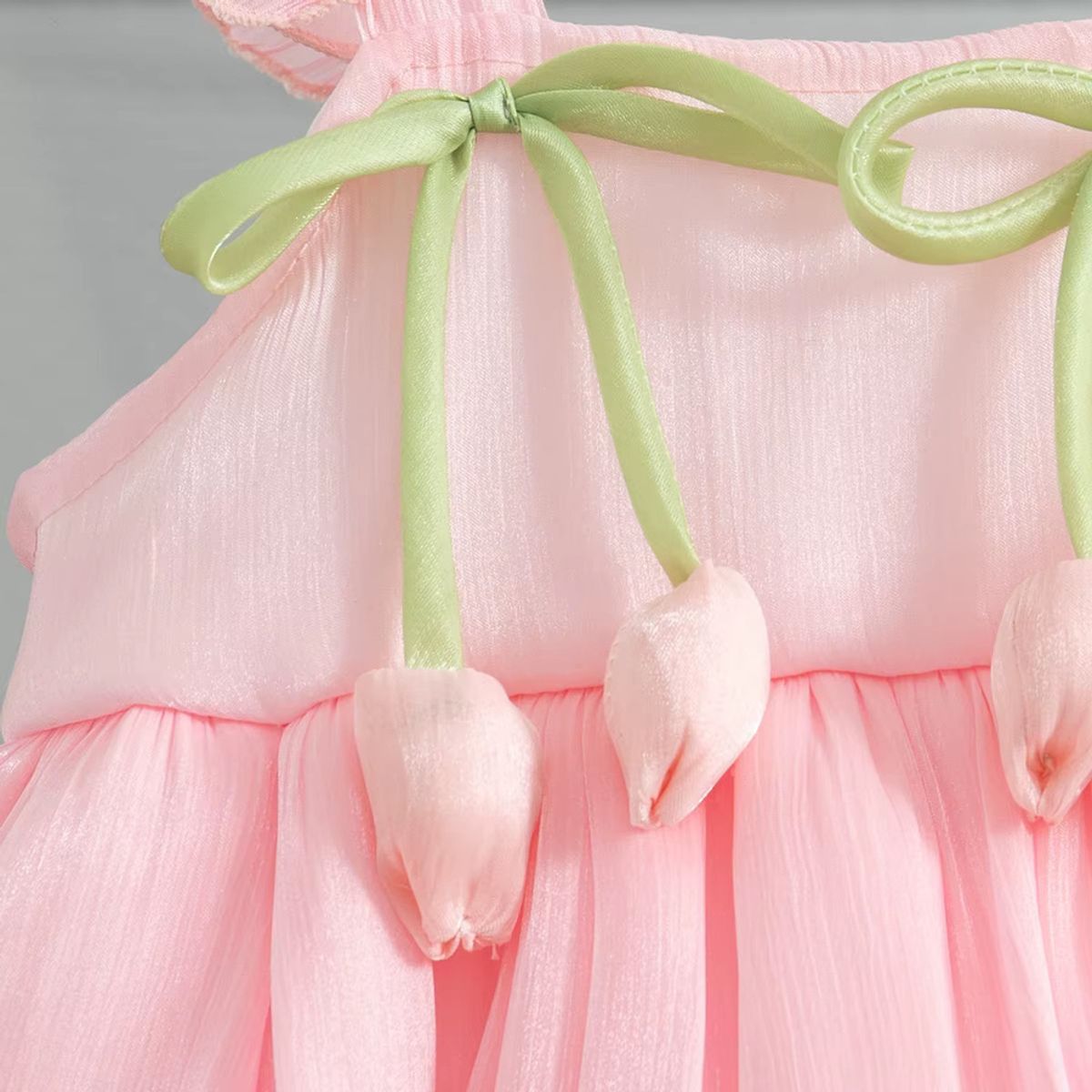 GENERICO - VESTIDO PARA BEBE  PEQUEÑOS CAPULLO DE FLORES