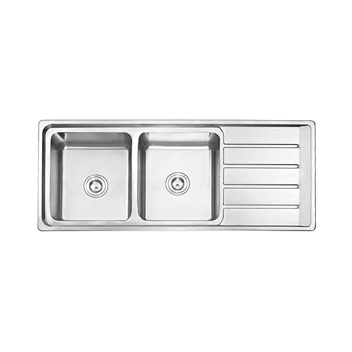 FRATELLI - Lavadero Stainless Doble Poza Ft - 120X50C - Fratelli -  (Nuevo)
