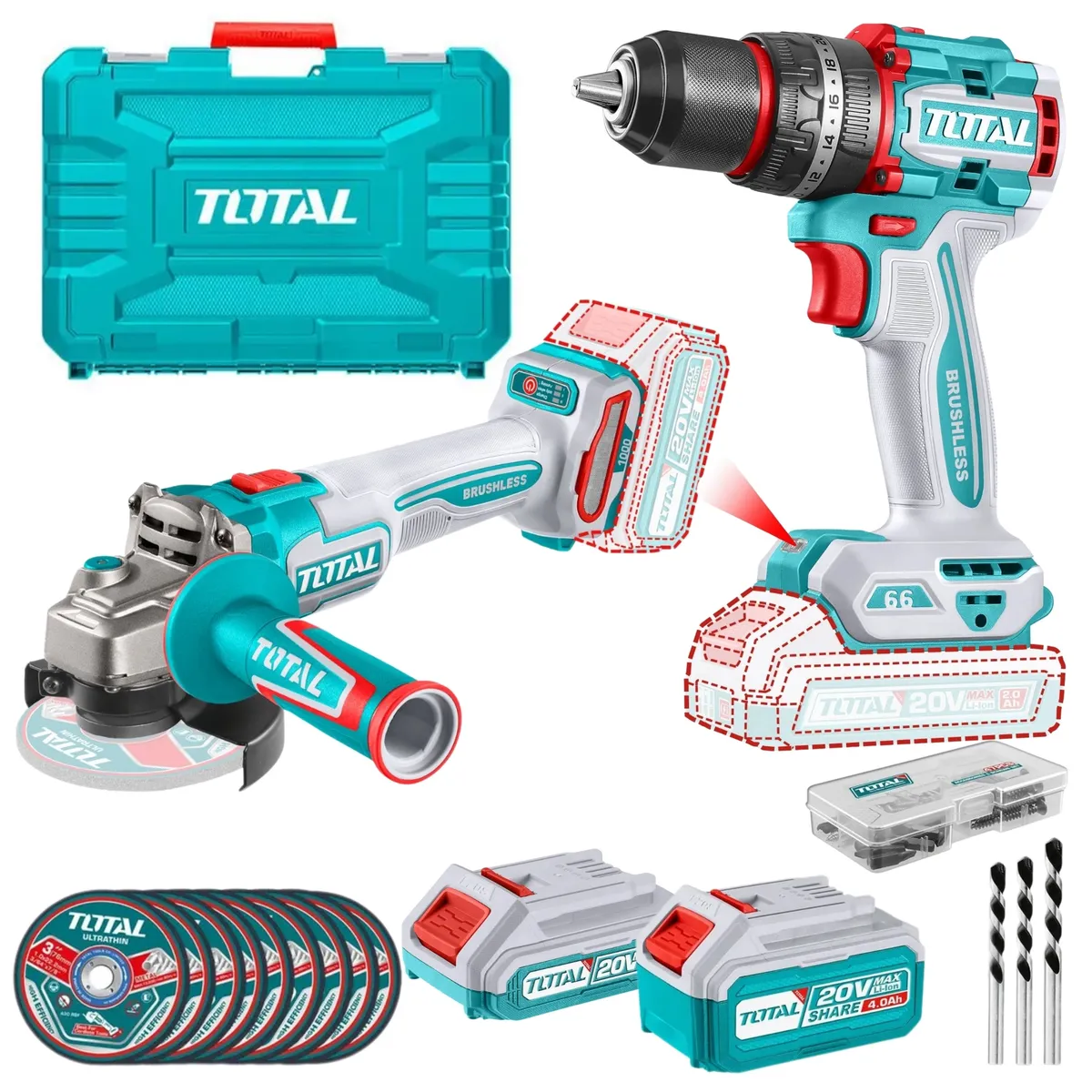 TOTAL TOOLS - Taladro percutor