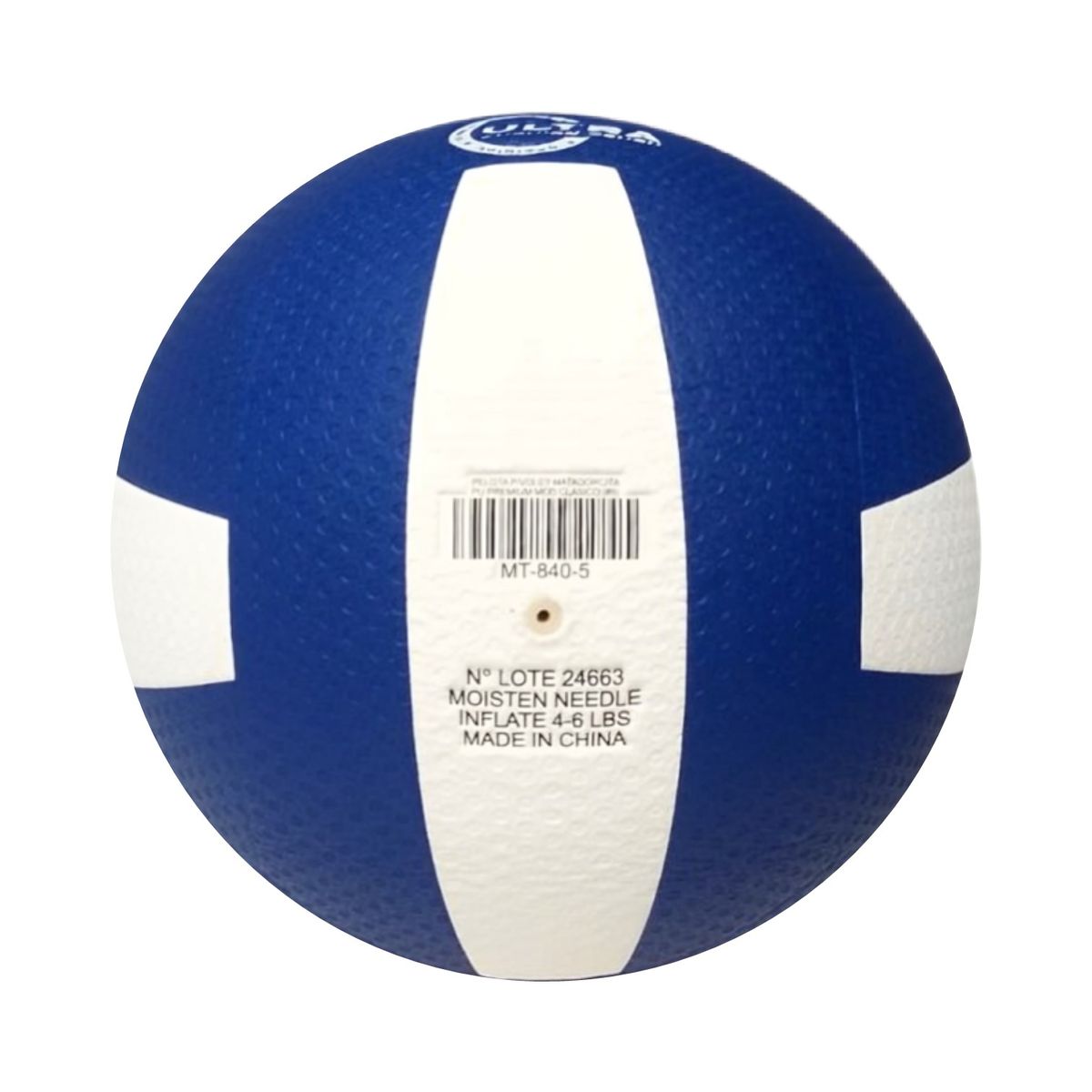 MTD - PELOTA DE VÓLEY PU PREMIUM LAMINADO MT-840 MTD AZUL BLANCO