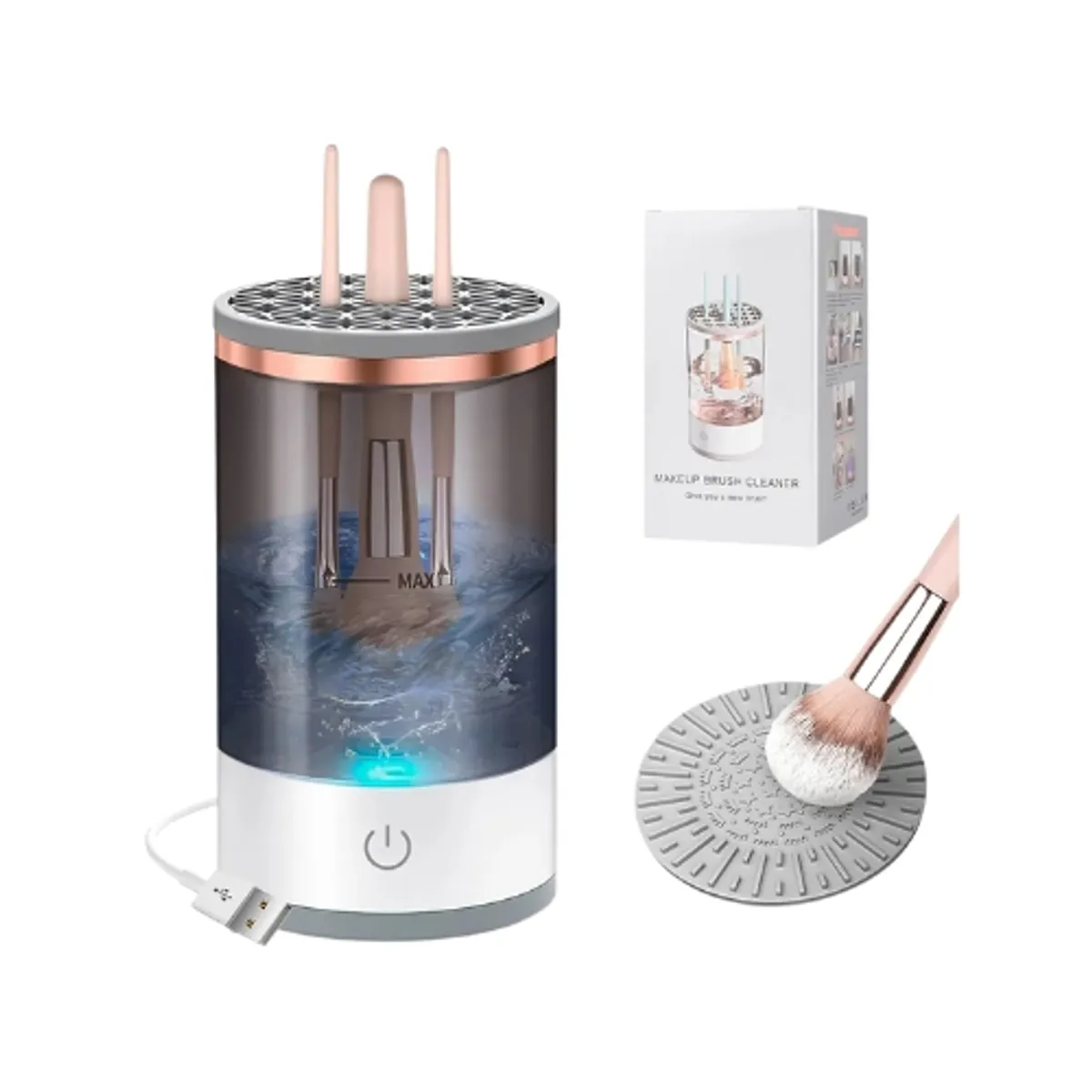 GENERICO - Limpiador Lavador De Brochas De Maquillaje Eléctrico Automático