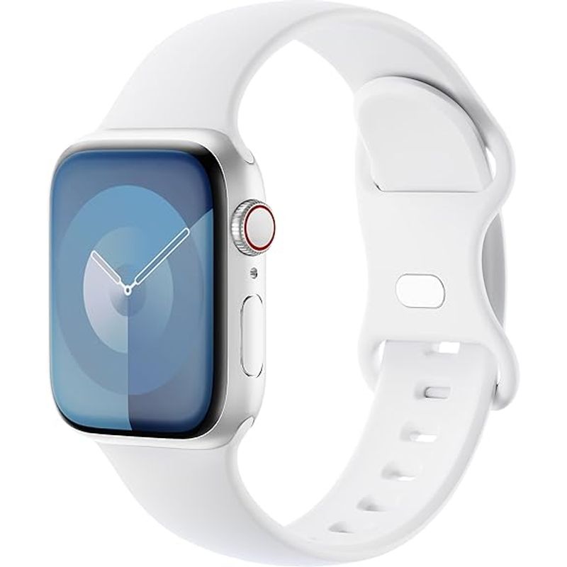 GENERICO - Correa Silicona Compatible Apple Watch 38 - 40 - 41mm ML Blanco