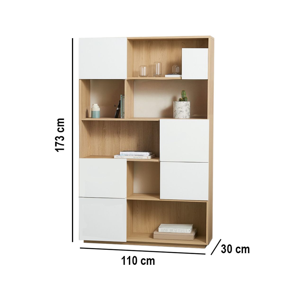 NACION MUEBLES - ESTANTE MODERNO GARCIA NACION MUEBLES