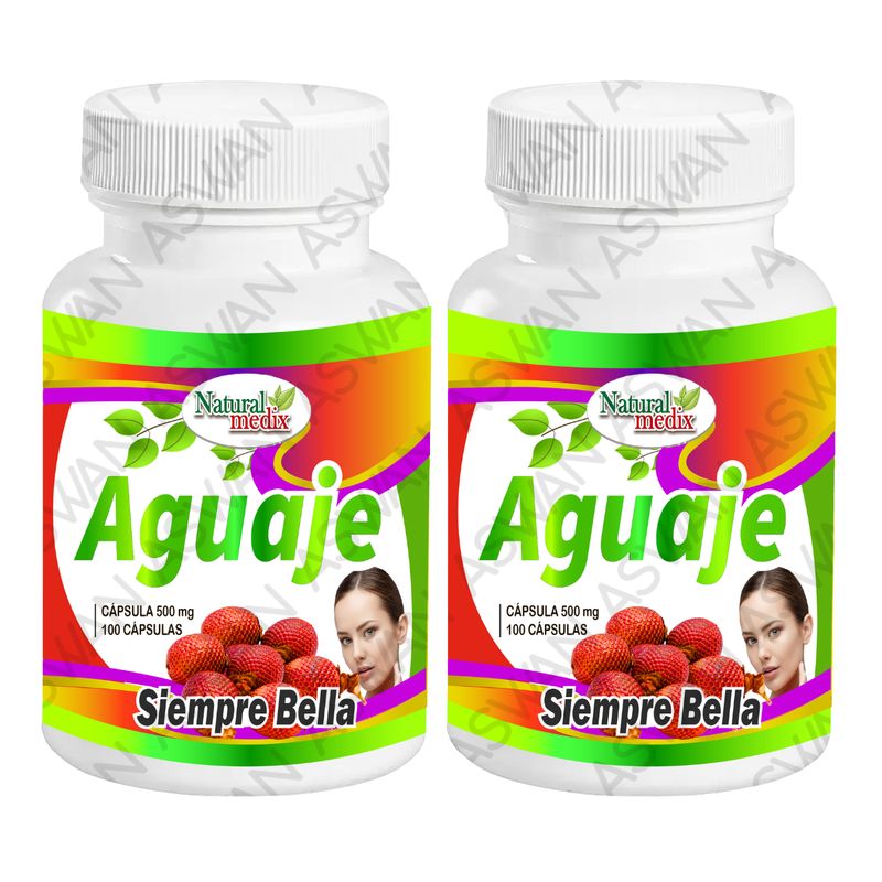 GENERICO - PACK DE 2 AGUAJE SIEMPRE BELLA 100 CAPSULAS - NATURAL MEDIX