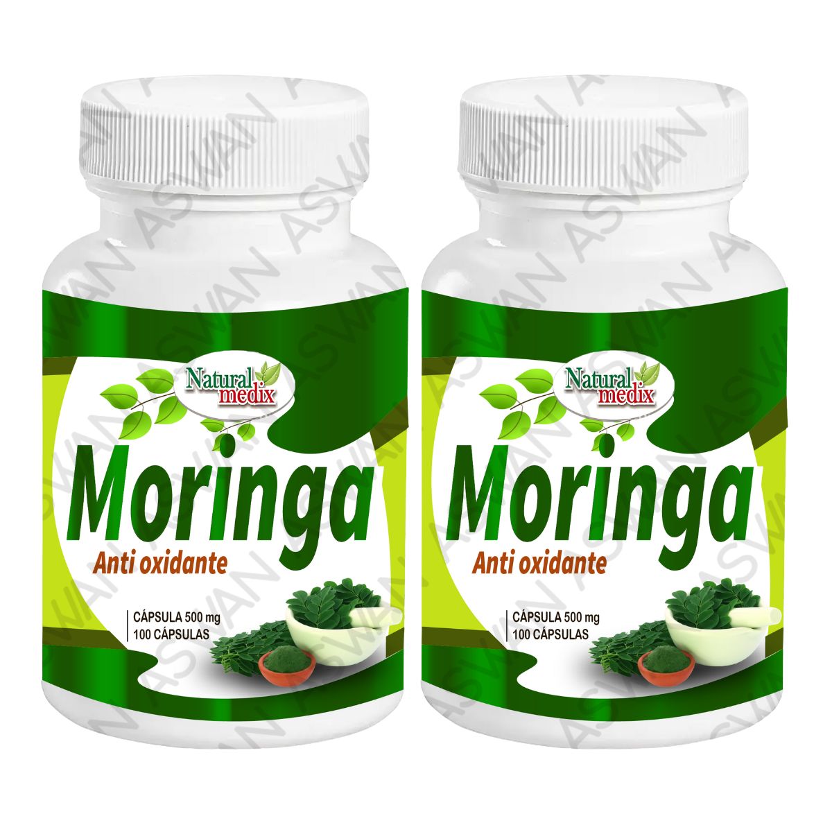 GENERICO - PACK DE 2 MORINGA ANTIOXIDANTE 100 CAPSULAS - NATURAL MEDIX