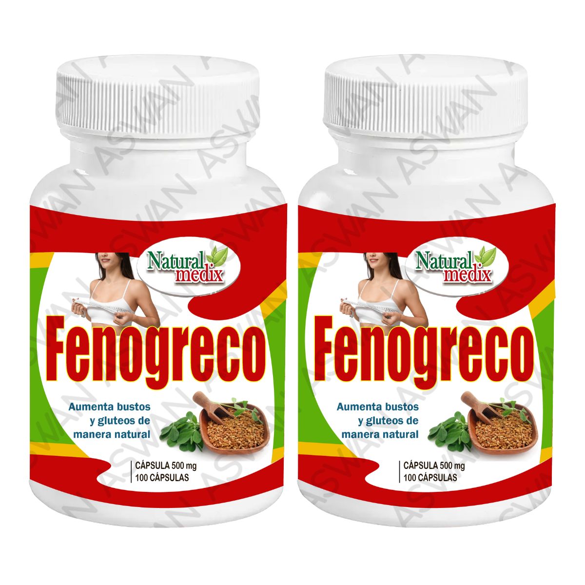 GENERICO - PACK DE 2 FENOGRECO 100 CAPSULAS - NATURAL MEDIX