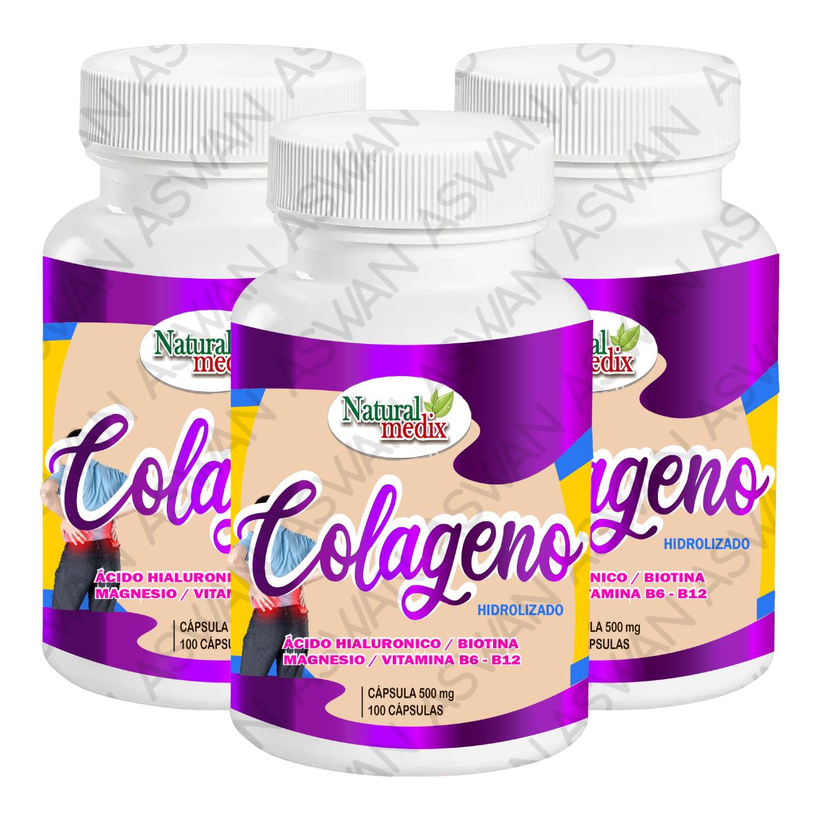 GENERICO - PACK DE 3 COLAGENO HIDROLIZADO - NATURAL MEDIX