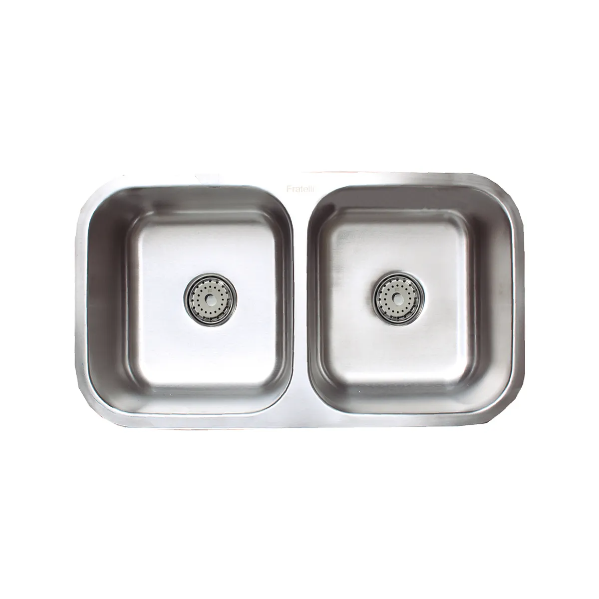 FRATELLI - Lavadero Stainless Pesado Doble Poza P/Marmol Ft 82X46 - Fratelli -  (Nuevo)