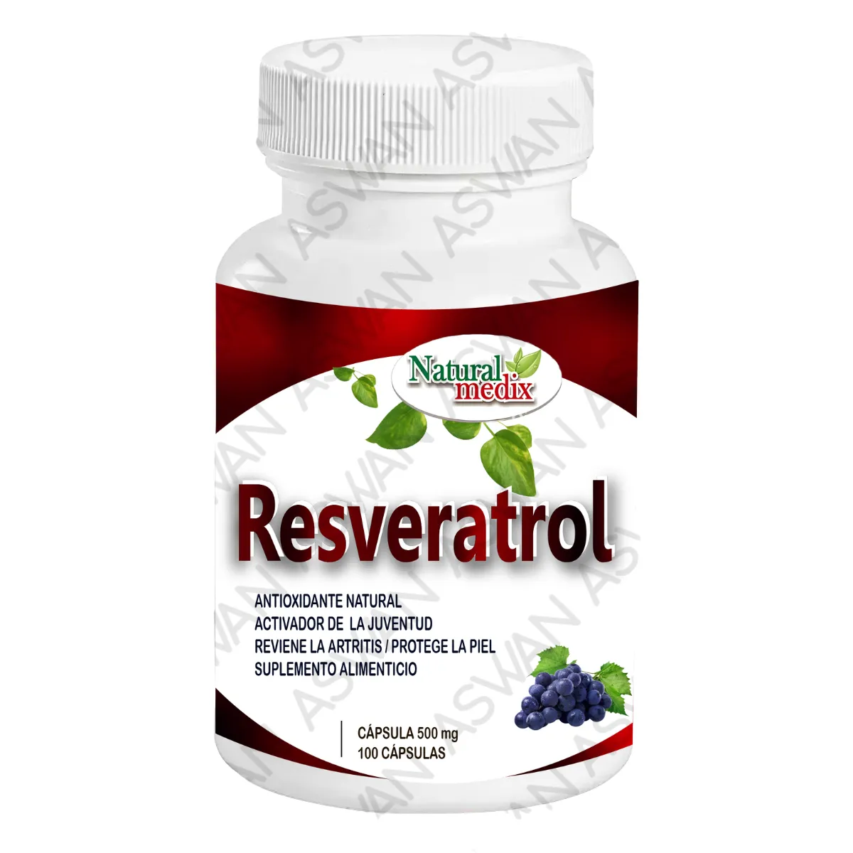 GENERICO - RESVERATROL 100 CAPSULAS - NATURAL MEDIX