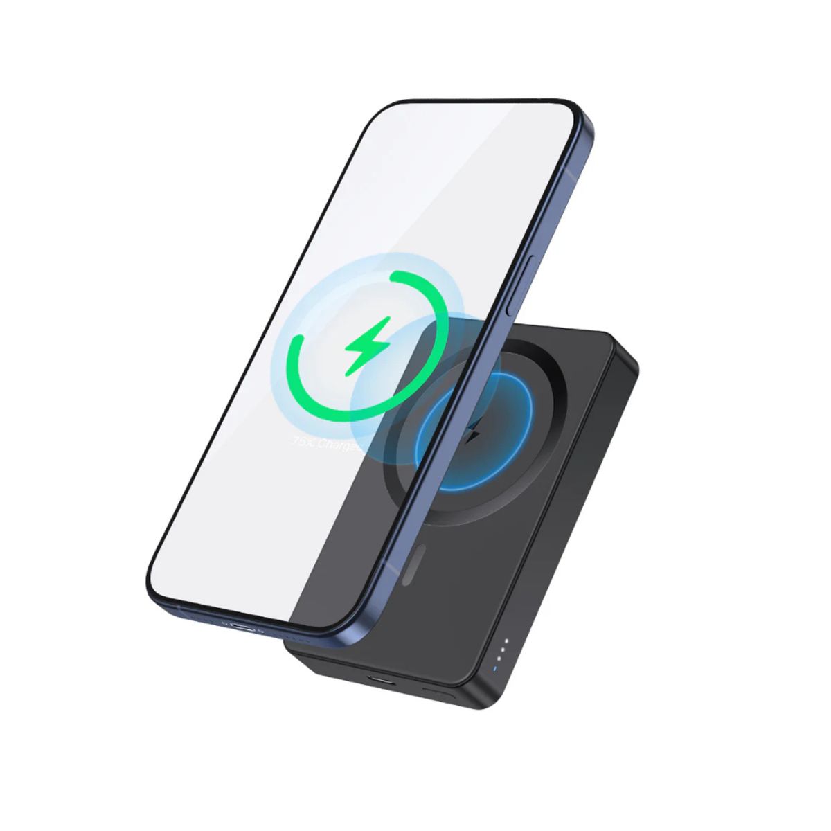 GENERICO - Batería Portátil Magnético Inalámbrico Powerbank USB-C 5000mAh