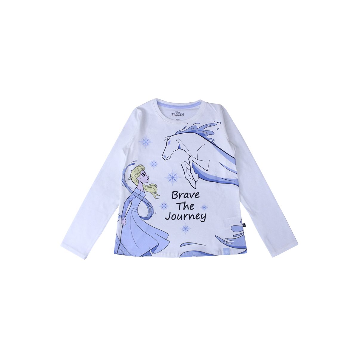 DISNEY - POLO MANGA LARGA FROZEN MARFIL NIÑA