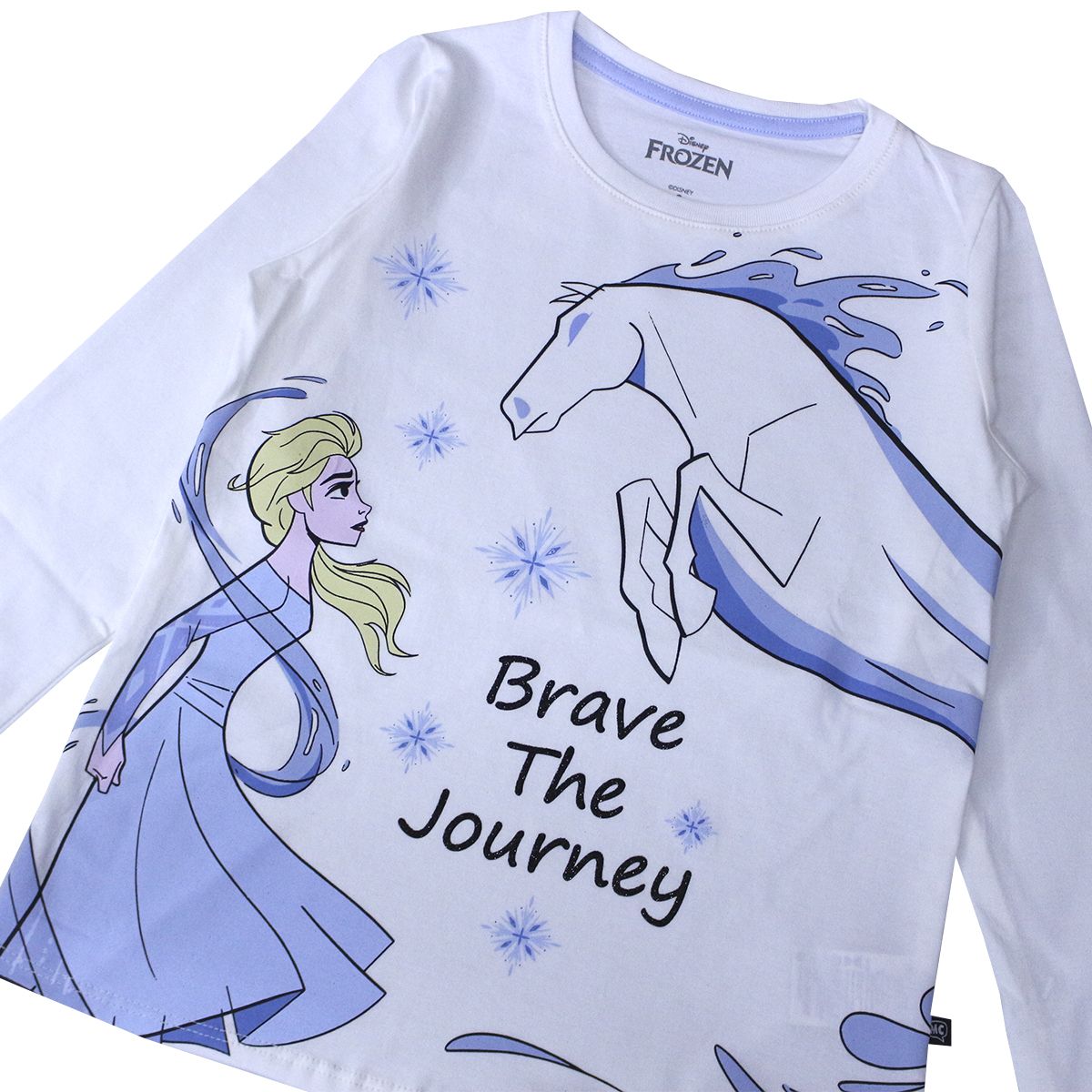 DISNEY - POLO MANGA LARGA FROZEN MARFIL NIÑA