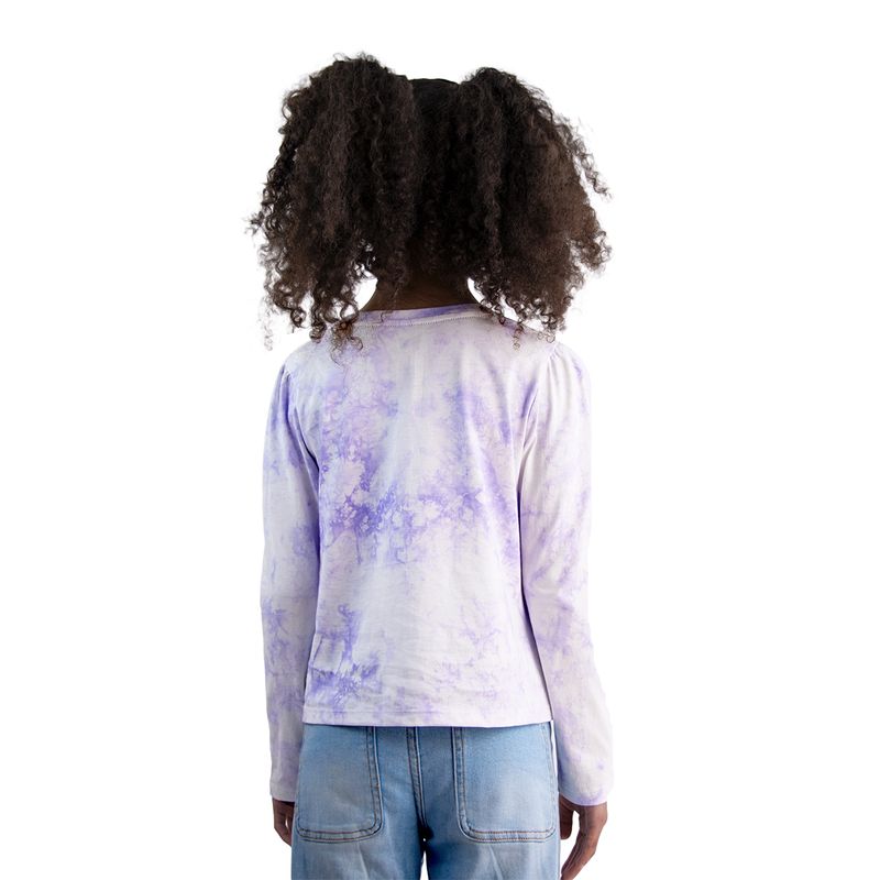 SANRIO - POLO MANGA LARGA KUROMI LILA NIÑA