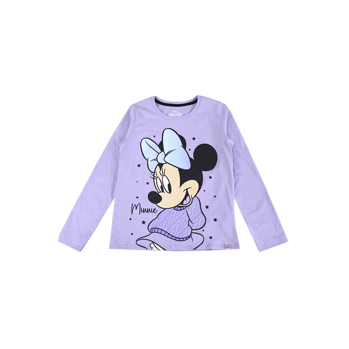 DISNEY - POLO MANGA LARGA MINNIE MOUSE LILA NIÑA