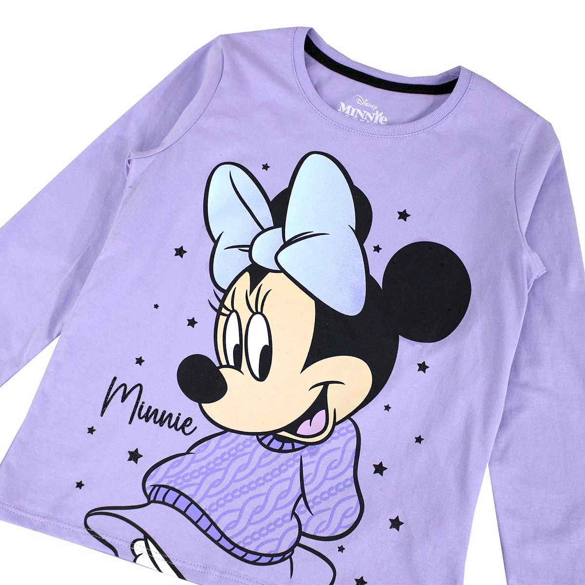 DISNEY - POLO MANGA LARGA MINNIE MOUSE LILA NIÑA