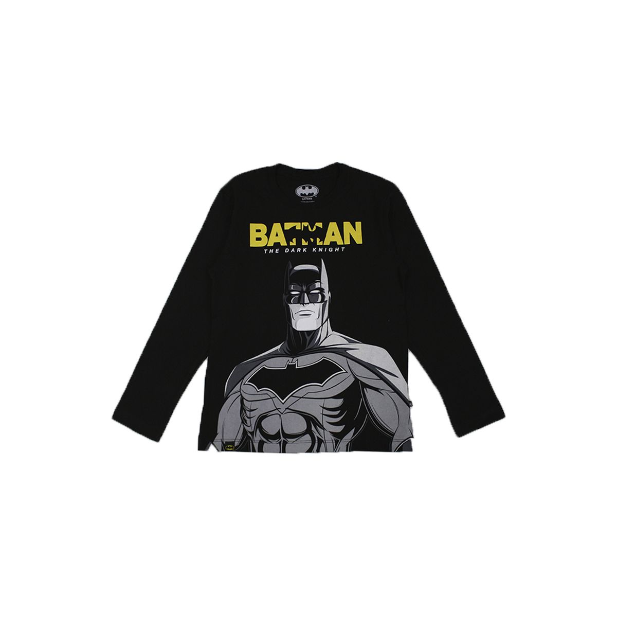 DC COMICS - POLO MANGA LARGA BATMAN NEGRO NIÑO